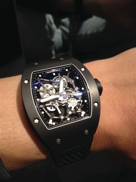 richard mille black watch|Richard Mille nadal watch price.